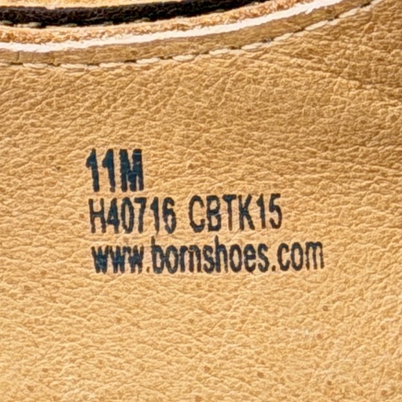 Born Sandals Mens 11M Brown Leather Fisherman Slingback Buckle Comfort - Picture 3 of 7